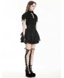 Black Elegant Gothic Rose Lace Cape Blouse for Women