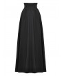 Black Gothic Elegant Heart-shaped Embroidered Lace Maxi Skirt