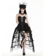 Black Gothic Rococo Spiderweb Tattered Birdcage Petticoat