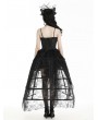 Black Gothic Rococo Spiderweb Tattered Birdcage Petticoat