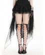 Black Gothic Basel Skirt Support with Irregular Tail