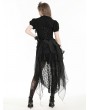 Black Gothic Basel Skirt Support with Irregular Tail