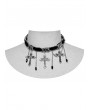 Punk Rave Black and Silver Gothic Gorgeous Cross Pendant Choker