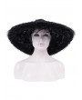 Devil Fashion Black Gothic Wide Brim Lace Trim Floppy Hat for Women