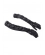 Devil Fashion Black Gothic Punk Studded Cross Strap Opera Gloves for Women