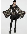 Punk Rave Black Gothic Sweet Bow Printed Kimono Dress Set