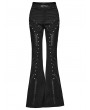 Punk Rave Black Gothic Punk Rivets Flare Pants for Women