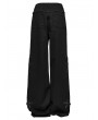 Punk Rave Black Gothic Punk Decadent Cross Patch Straight Loose Pants for Women