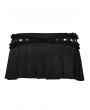 Punk Rave Black Gothic Personalized Sexy Mini Pleated Skirt