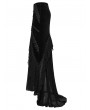 Punk Rave Black Gothic Irregular Splicing Velvet Fishtail Goddess Skirt