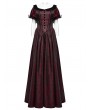 Punk Rave Black and Red Gothic Retro jacquard Victorian Princess Dress