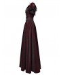 Punk Rave Black and Red Gothic Retro jacquard Victorian Princess Dress