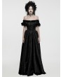 Punk Rave Black Gothic Retro jacquard Victorian Princess Dress