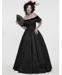 Punk Rave Black Gothic Retro jacquard Victorian Princess Dress