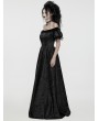 Punk Rave Black Gothic Retro jacquard Victorian Princess Dress