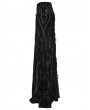 Punk Rave Black Gothic Gorgeous Pattern Flocked Mesh Maxi Skirt