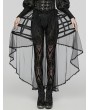 Punk Rave Black Gothic Baroque Bird Cage Bustle Skirt