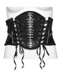 Punk Rave Black Gothic Punk Spinal Pattern Lace-Up Underbust Corset Waistband