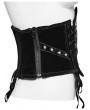 Punk Rave Black Gothic Punk Spinal Pattern Lace-Up Underbust Corset Waistband