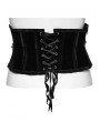 Punk Rave Black Gothic Punk Spinal Pattern Lace-Up Underbust Corset Waistband