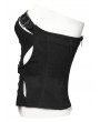 Punk Rave Black Sexy Gothic Punk Hollow Out Back Zipper Tube Top for Women