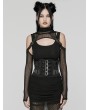 Punk Rave Black Gothic Punk Buckle Oval Eyelets Underbust Corset Waistband