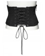 Punk Rave Black Gothic Punk Buckle Oval Eyelets Underbust Corset Waistband