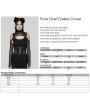 Punk Rave Black Gothic Punk Buckle Oval Eyelets Underbust Corset Waistband