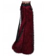 Punk Rave Black and Red Gothic Punk Handsome Faux Fur Leg Warmers for Women