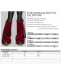 Punk Rave Black and Red Gothic Punk Handsome Faux Fur Leg Warmers for Women