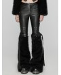 Punk Rave Black Gothic Punk Handsome Faux Fur Leg Warmers for Women