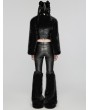 Punk Rave Black Gothic Punk Handsome Faux Fur Leg Warmers for Women