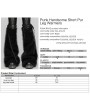 Punk Rave Black Gothic Punk Handsome Faux Fur Leg Warmers for Women