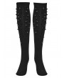 Punk Rave Black Gothic Personalized Punk Rivet Knee High Socks