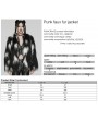 Punk Rave Black and White Gothic Leopard Print Lined Faux Fur Jacket for Women