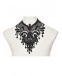 Punk Rave Black Gothic Retro Lace Ruby Pendant Collar