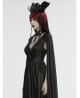 Punk Rave Black Gothic Dark Coronation Crown Headdress