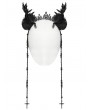 Punk Rave Black Gothic Dark Coronation Crown Headdress