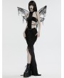 Punk Rave Black Gothic Patterned Mesh Butterfly Wings Harness