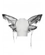 Punk Rave Black Gothic Patterned Mesh Butterfly Wings Harness