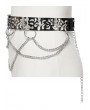 Punk Rave Silver Gothic Floral Shaped Hollow Out Metal Belt