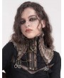 Devil Fashion Brown Gothic Steampunk Distressed Asymmetrical Collar for Women