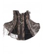 Devil Fashion Brown Gothic Steampunk Distressed Asymmetrical Collar for Women