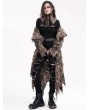 Devil Fashion Brown Gothic Steampunk Distressed Asymmetrical Collar for Women