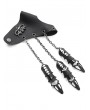 Devil Fashion Black Gothic Punk Synthetic Leather Claw Party Finger Gloves for Women