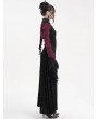 Eva Lady Retro Gothic Lace Embossed Velvet Shrug Cape for Women