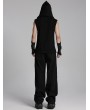 Punk Rave Black Gothic Punk Street Metal Personalized Wide Leg Pants for Men