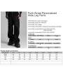 Punk Rave Black Gothic Punk Street Metal Personalized Wide Leg Pants for Men