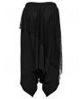 Punk Rave Black Gothic Dark Punk Drop Crotch Loose Pants for Men