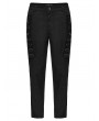 Punk Rave Black Gothic Punk Visual Eyelet Decor Street Pants for Men